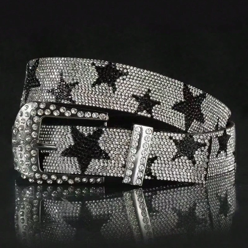 Personality Street Trend Y2g Style Diamond Men And Women Universal Belt