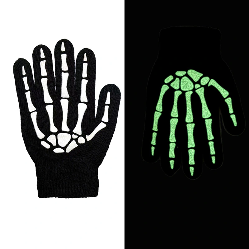 Halloween Skull Luminous Riding Non-slip Gloves