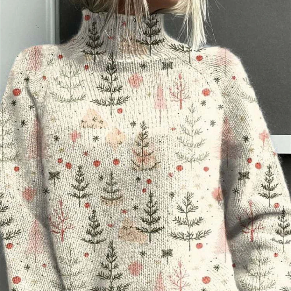 Women's Woolen Sweater Fashion Personality Turtleneck Sweater