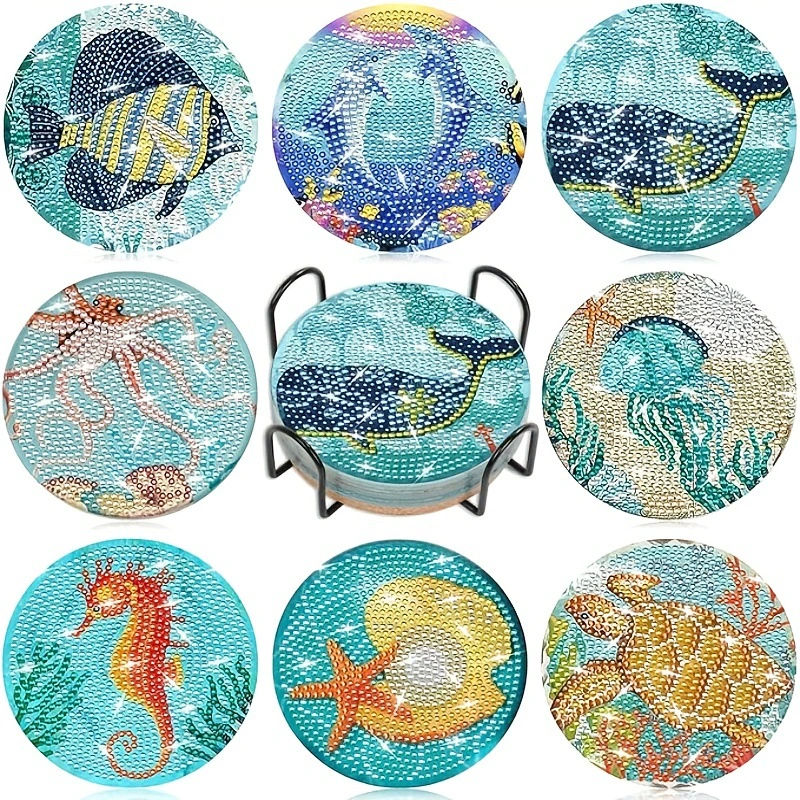 Creative New 5D Diamond Painting Art Coaster