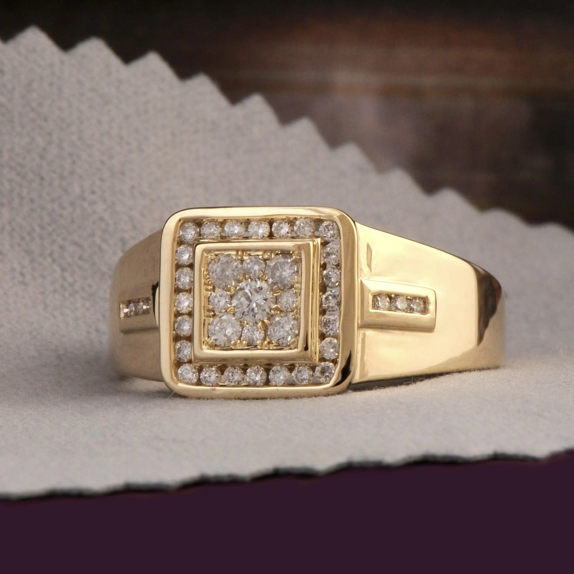 Ring European And American Imitation Gold Men's Accessories Jewellery Processing