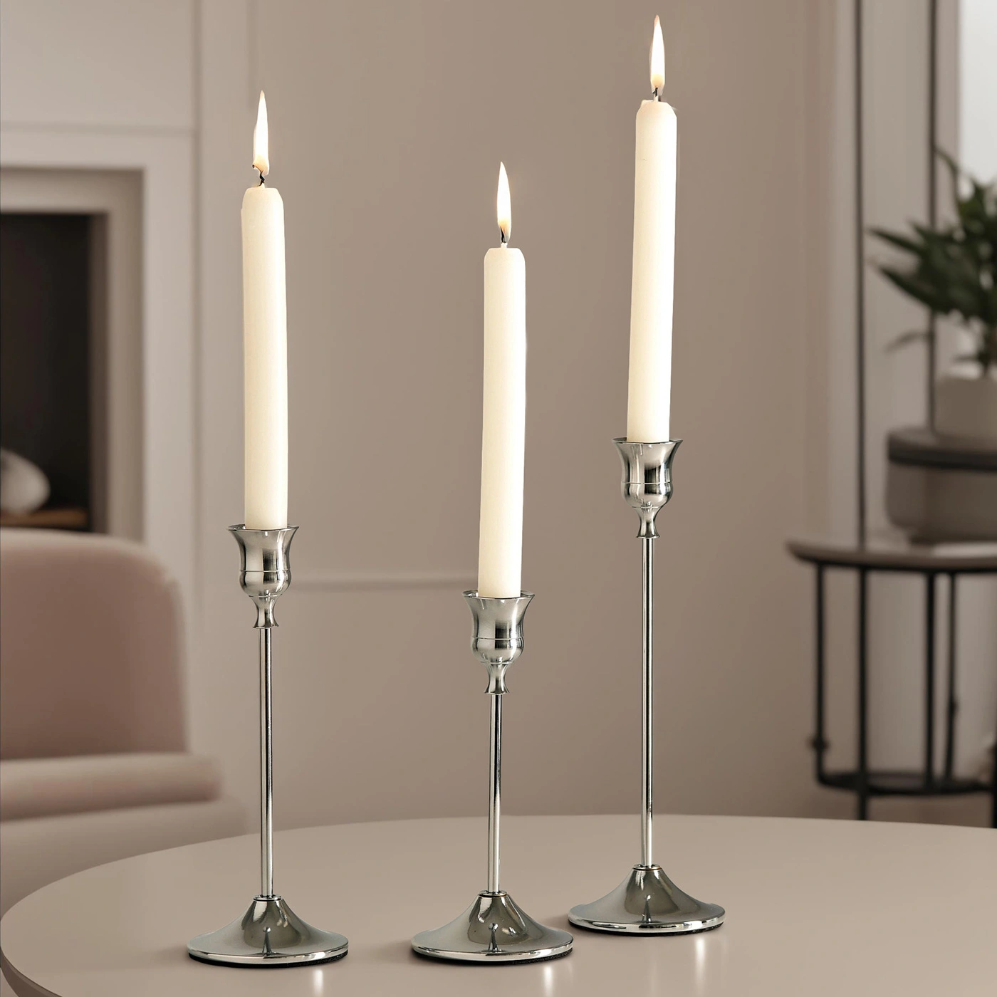 Intrinsic Color Of Copper Creative Candle Holder Wrought Iron Electroplating Ornaments