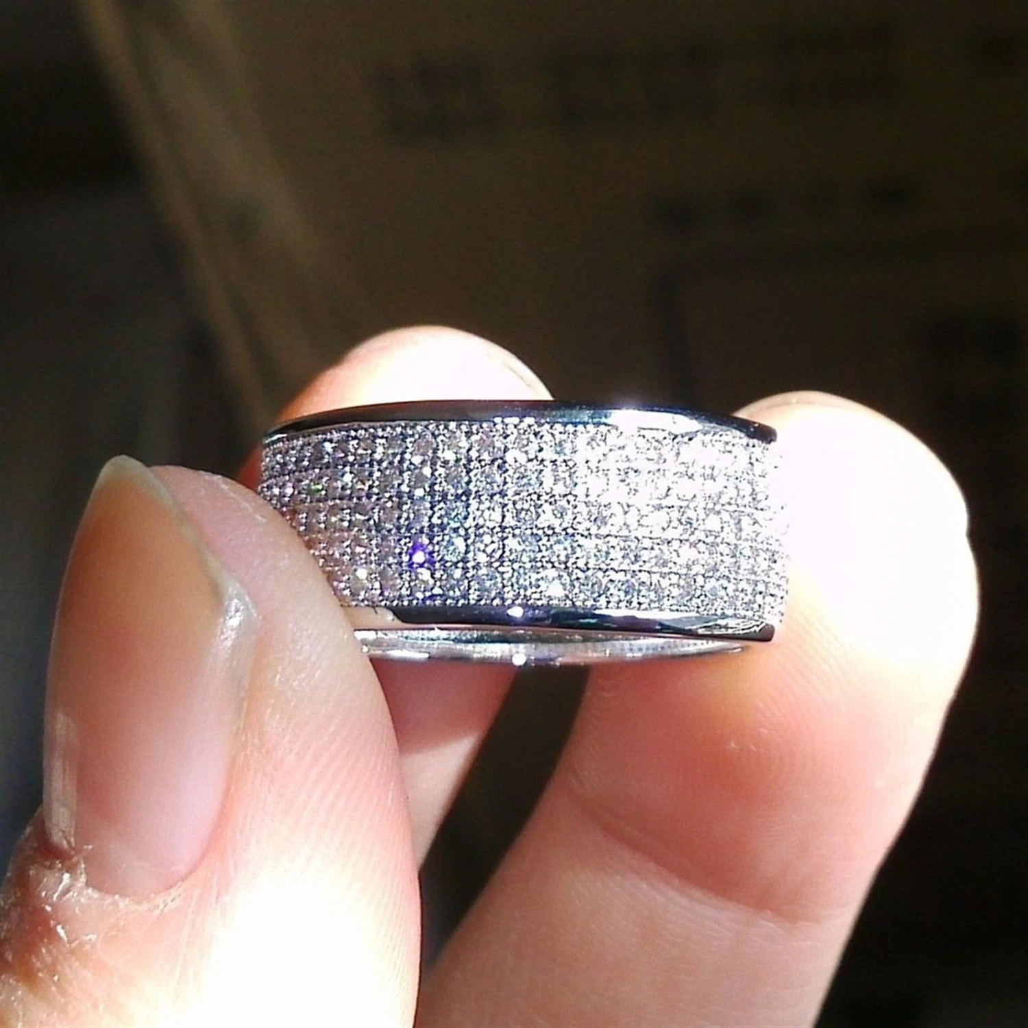 Diamond Five-row Ring