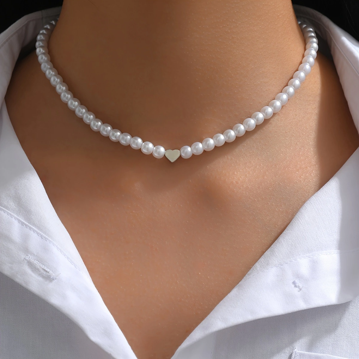 Women's Special-interest Design Peach Heart Necklace