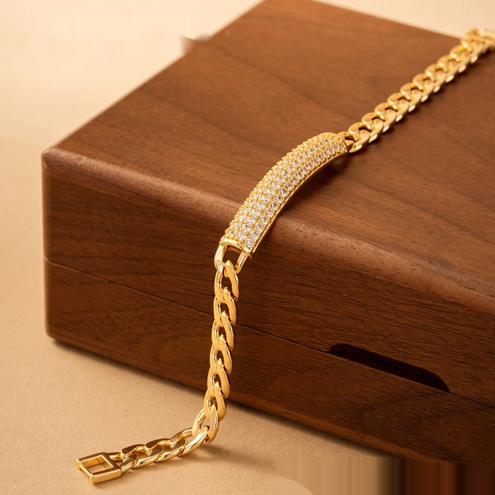 Gorgeous Dinner Ornament Zircon Inlaid Atmospheric Bracelet