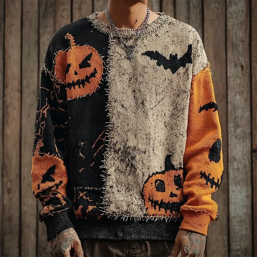 Halloween Men And Women Same Style Loose Sweater