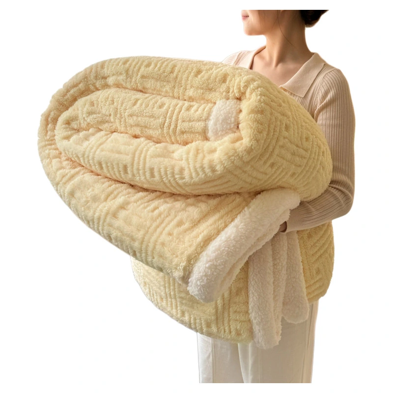 Coral Fleece Blanket Thickening Winter Office Nap Air Conditioner