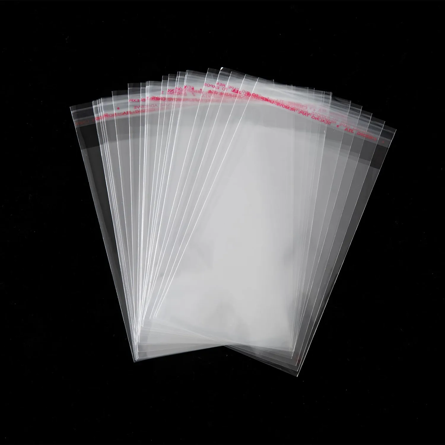 100Pcs Clear Self Sealing Cellophane Bags, 4x6 Inches Self-Adhesive Cookies Bag Plastic Candy Resealable Treat Bags for Bakery Cookies Gift Packing Party Favor