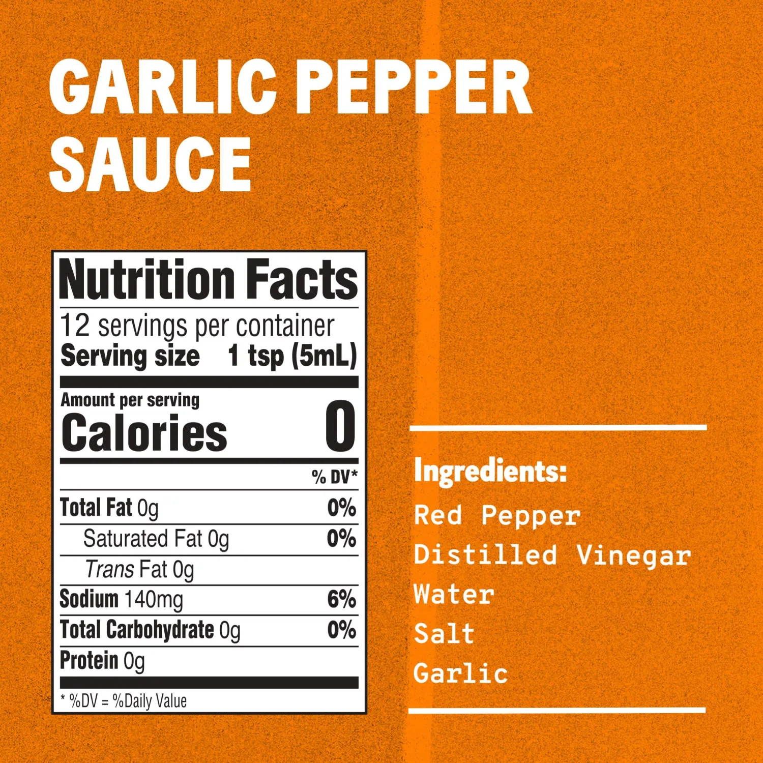 TABASCO Brand Cayenne Garlic Pepper Sauce, Mild Hot Sauce, Glass Bottle, Smoky & Zesty Blend with Savory Garlic, Bold Flavor, Great for Italian Dishes & More, 2 Fl Oz (Pack of 1)