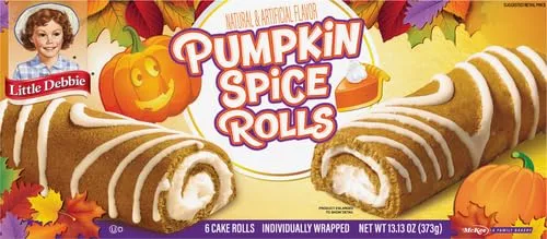 Little Debbie Spice 3 Individually Wrapped Cake Rolls, Pumpkin, 6 Count
