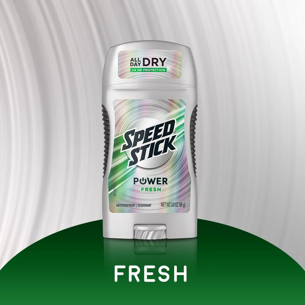 Speed Stick Antiperspirant/Deodorant, Fresh Scent, 3 Ounce Stick (00022200951029) (Pack of 3)