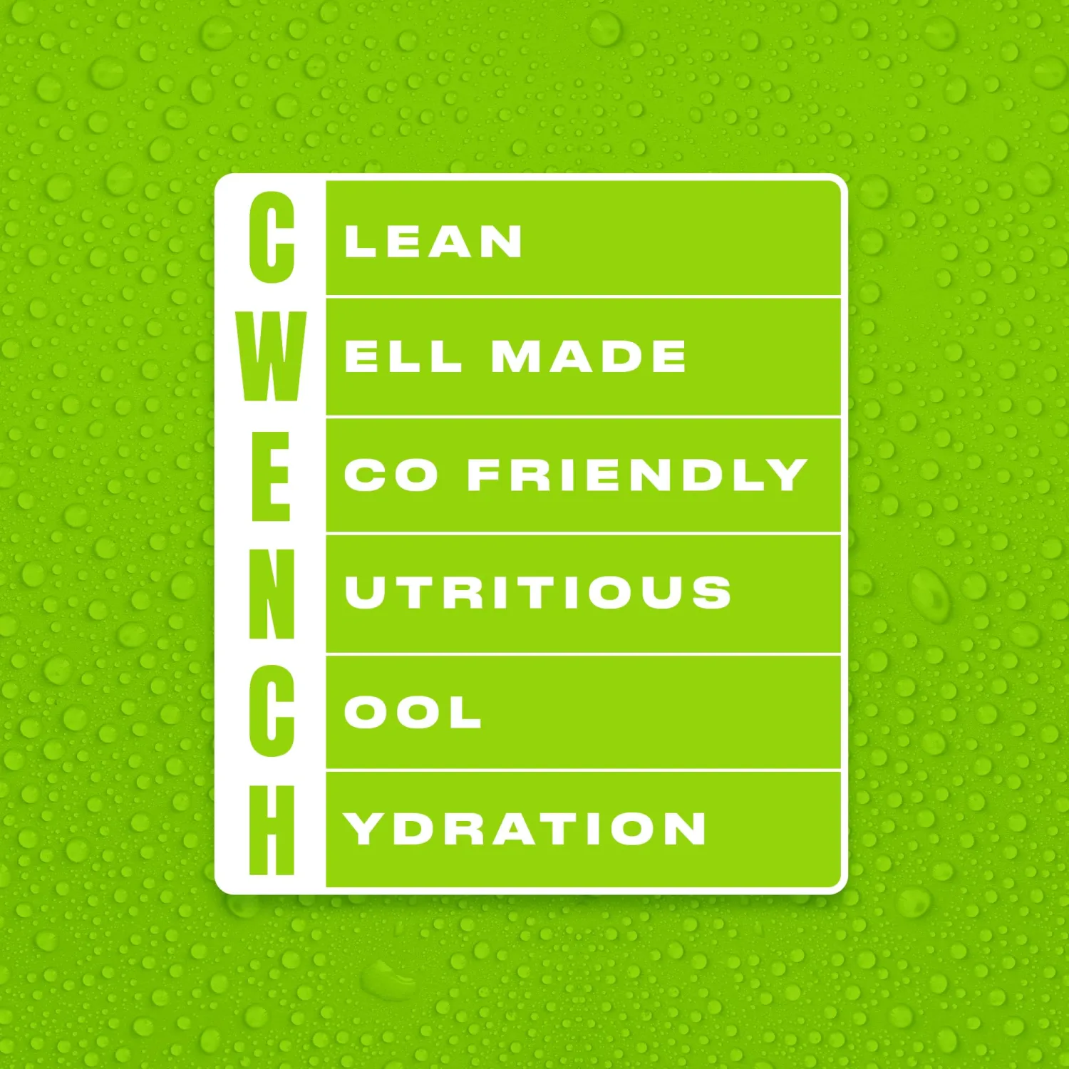 Cwench Sugar Free Electrolyte Hydration Drink Mix - Cherry Lime 10 Single Serve Packets