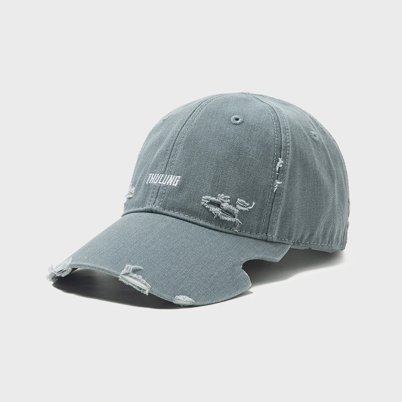 Retro Washed Ripped Baseball Cap Fashion Cowboy Japanese Street