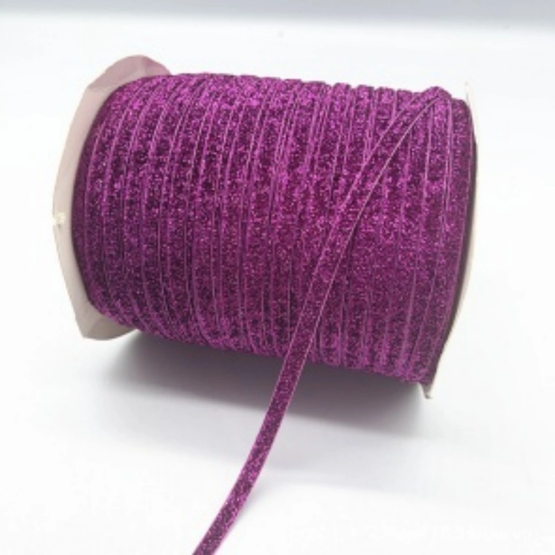 6mm Handmade Ribbon Gift Packaging Single-sided Flocking