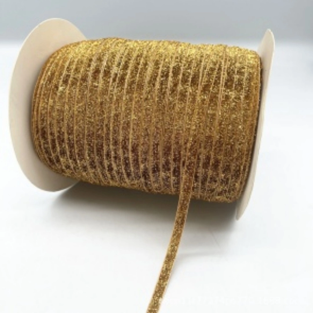 6mm Handmade Ribbon Gift Packaging Single-sided Flocking
