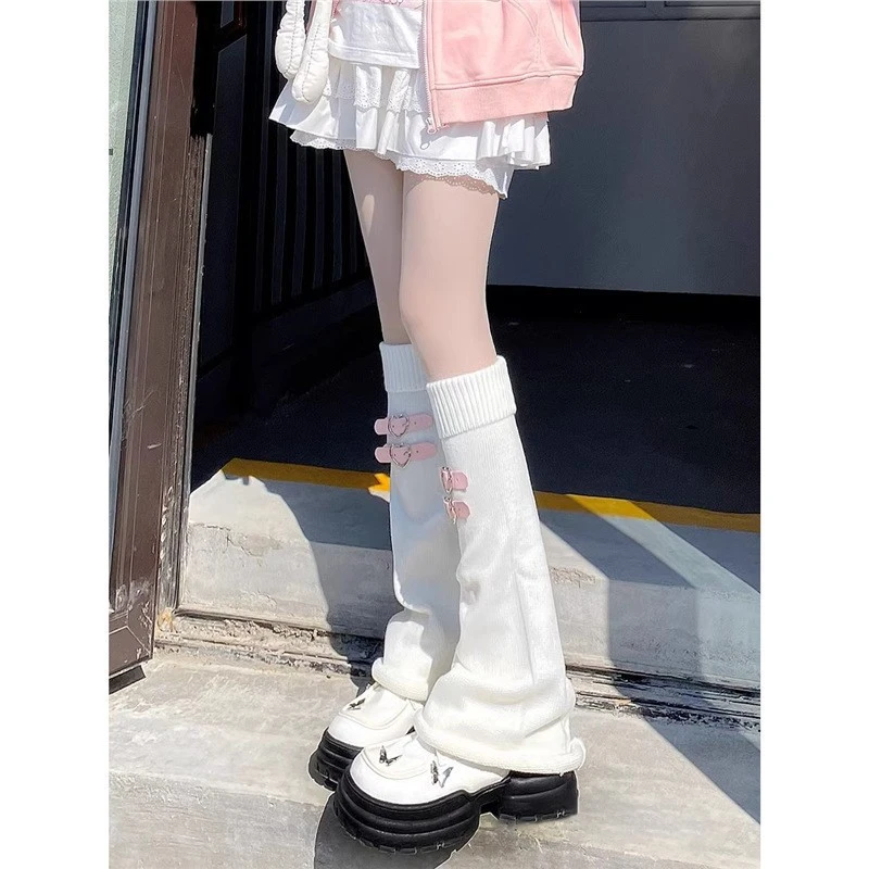 Ballet Style Mary Jane White Lace Bow Calf Socks