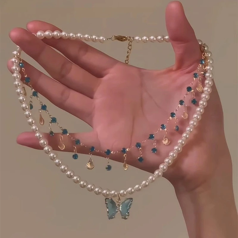 Twin Niche High-grade Retro Clavicle Chain For Women