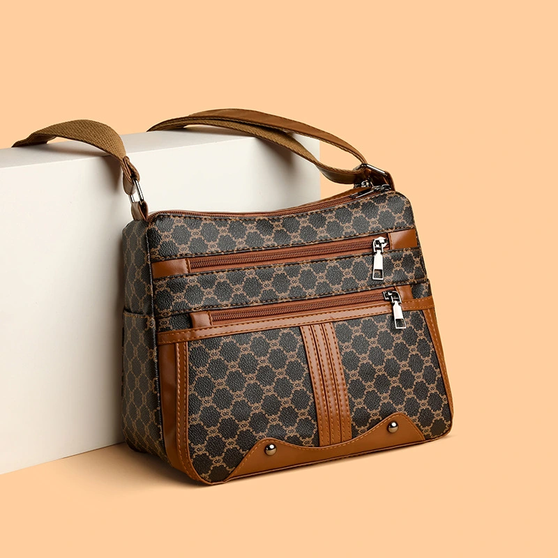 Women's Large-capacity Stitching Pattern Bag