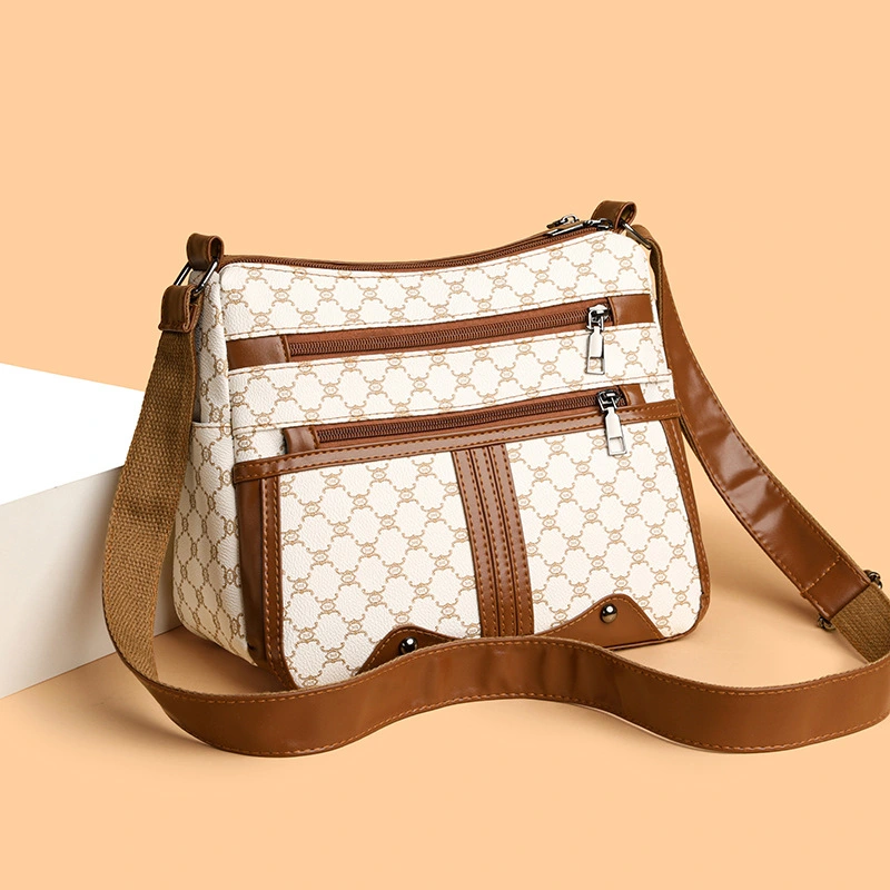 Women's Large-capacity Stitching Pattern Bag