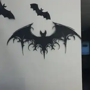Halloween Metal Bat Iron Wall Art Decorative Crafts