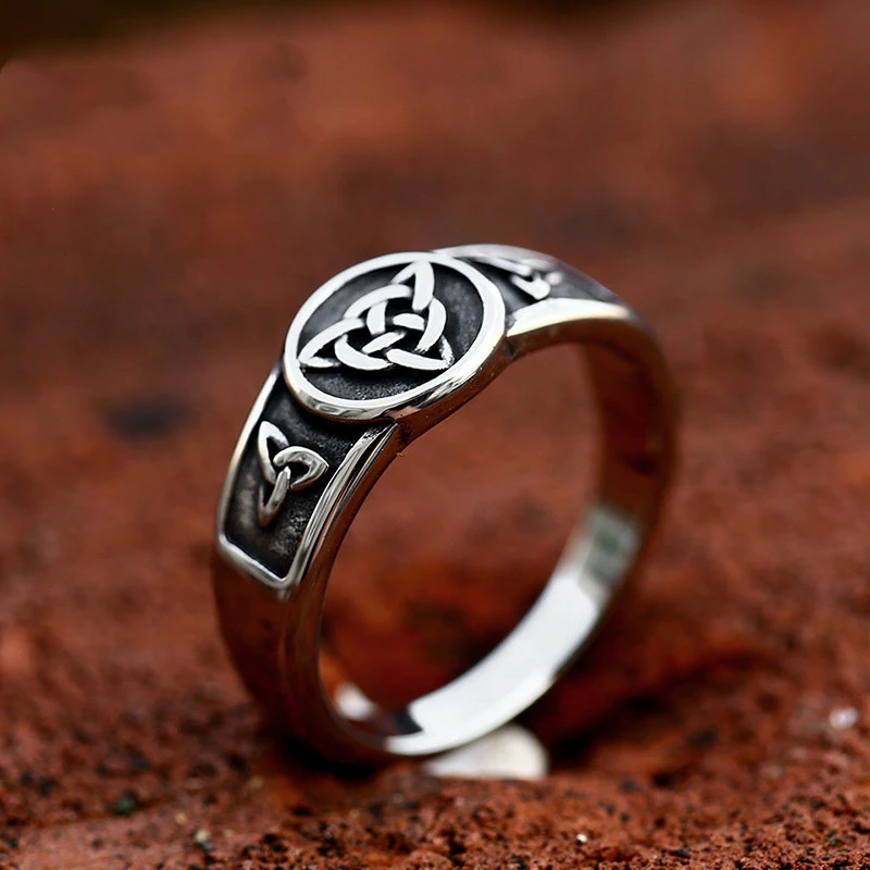 Retro Viking Celtic Knot Simple Fashion Men's Ring