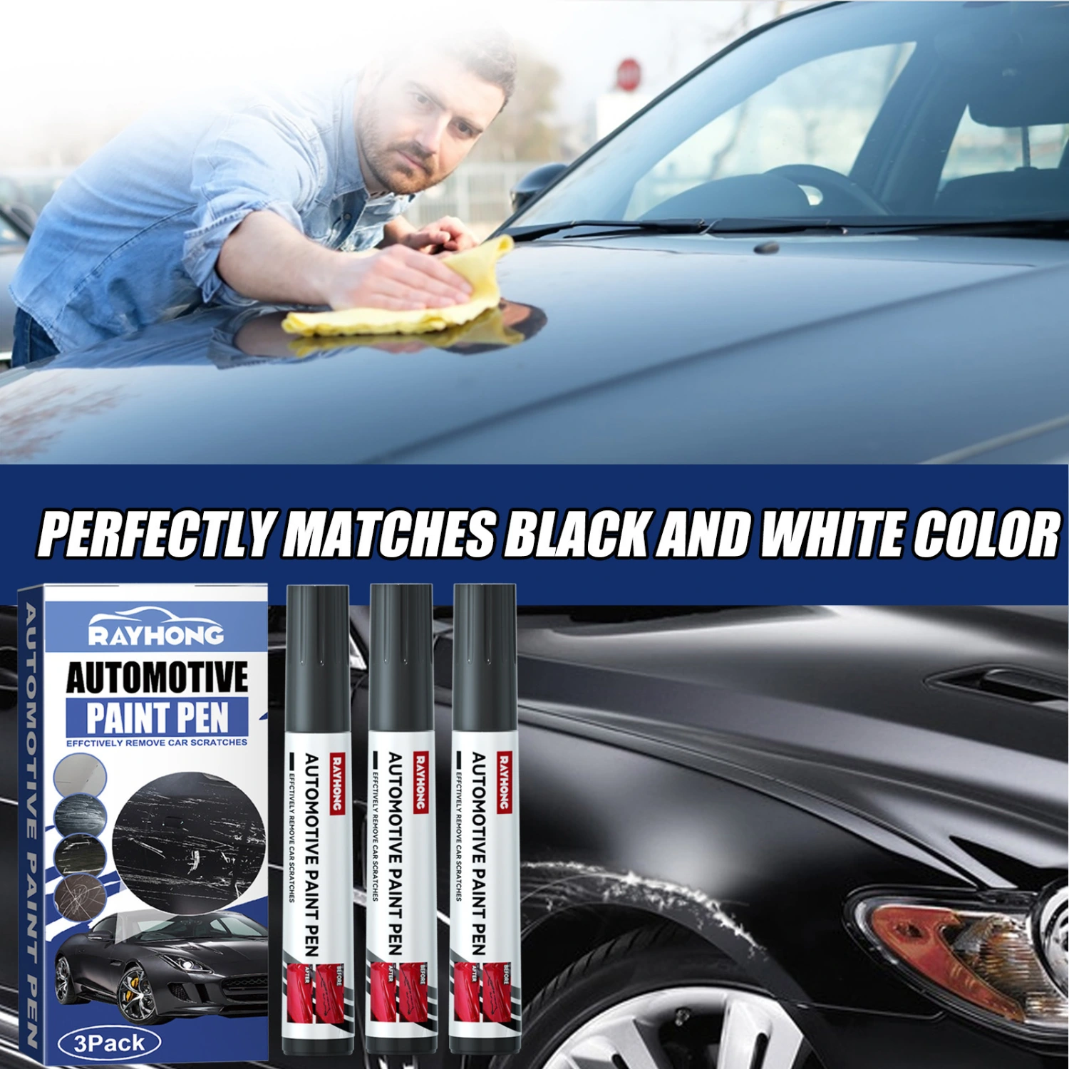 Minimalist Car Paint Scratch Repair Pen