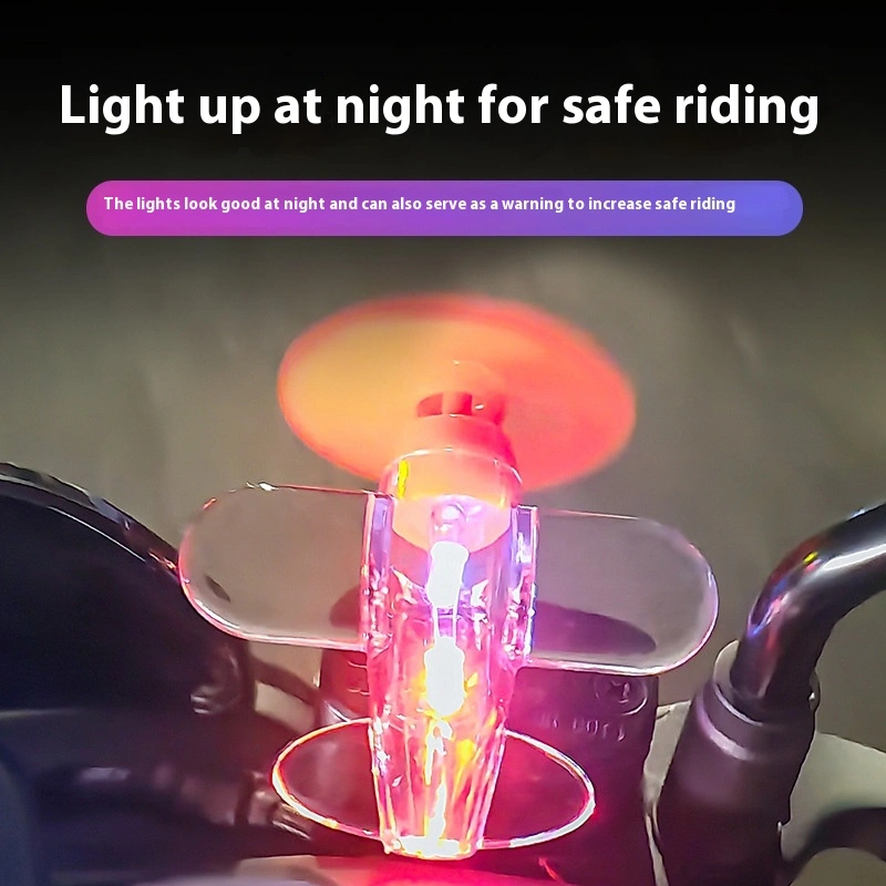 Motorcycle Wind Power Generation LED Light Car Decoration