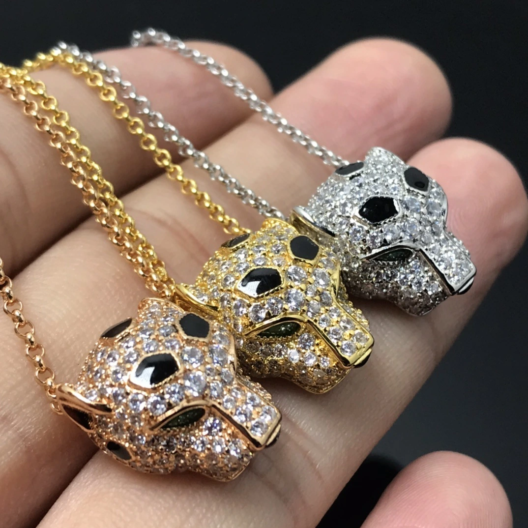 Leopard Head Necklace Women's Fashion All-match Light Luxury Minority Design Sense