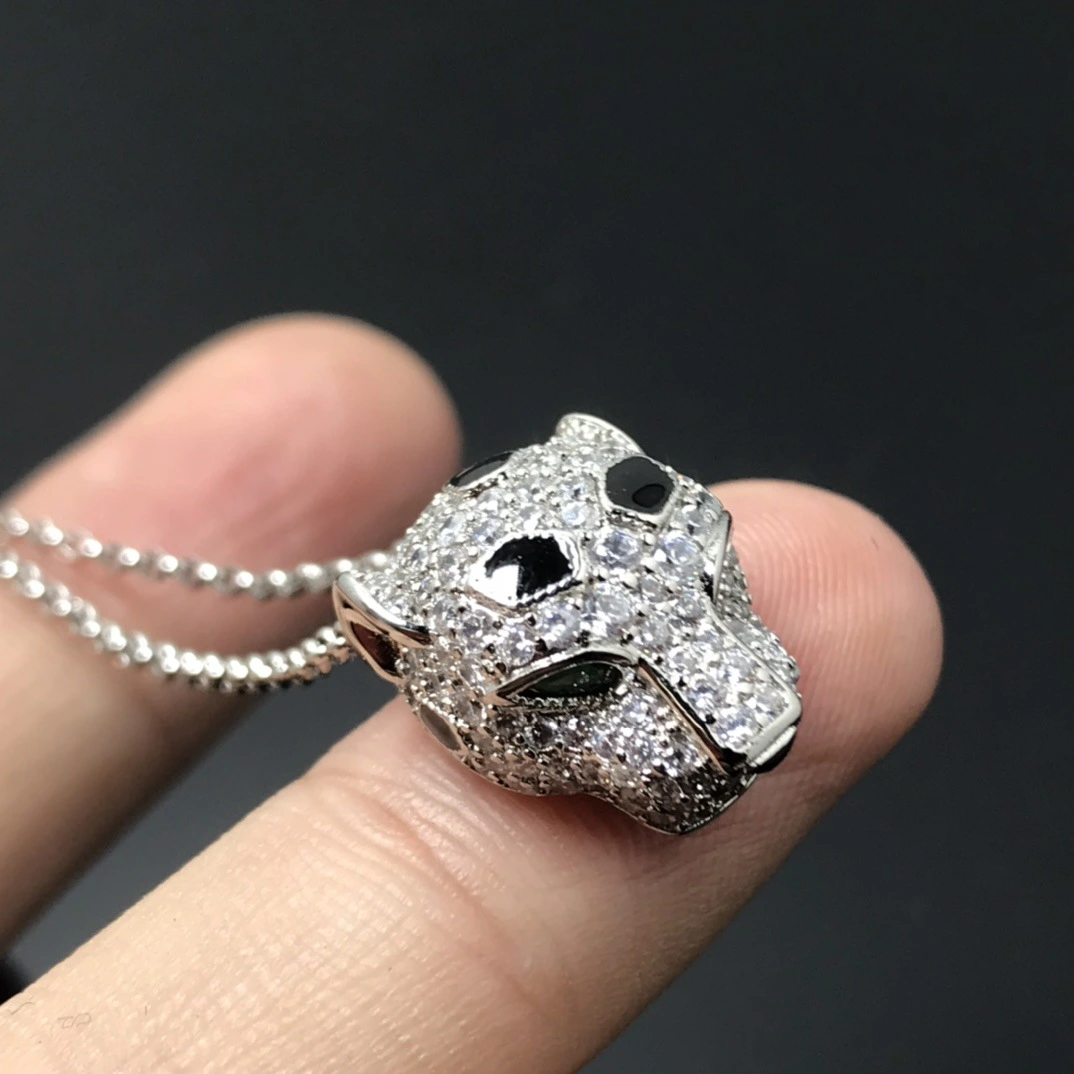 Leopard Head Necklace Women's Fashion All-match Light Luxury Minority Design Sense