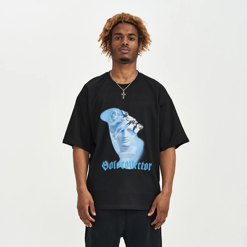 Fashion Loose Cool Oil Painting Men's Top