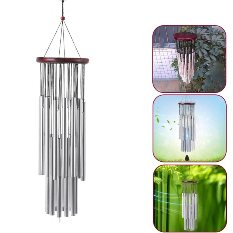 Large Solid Wood Bronze Wind Chimes Metal Multi-tube Anti-rust Wind Chimes