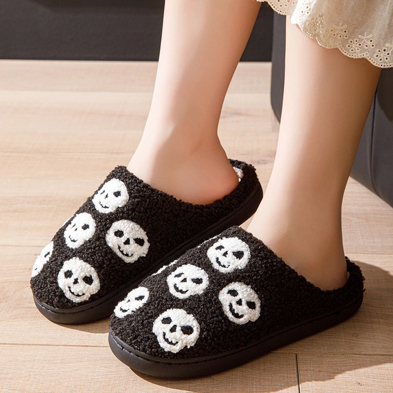 Pumpkin Printed Halloween Slippers For Women