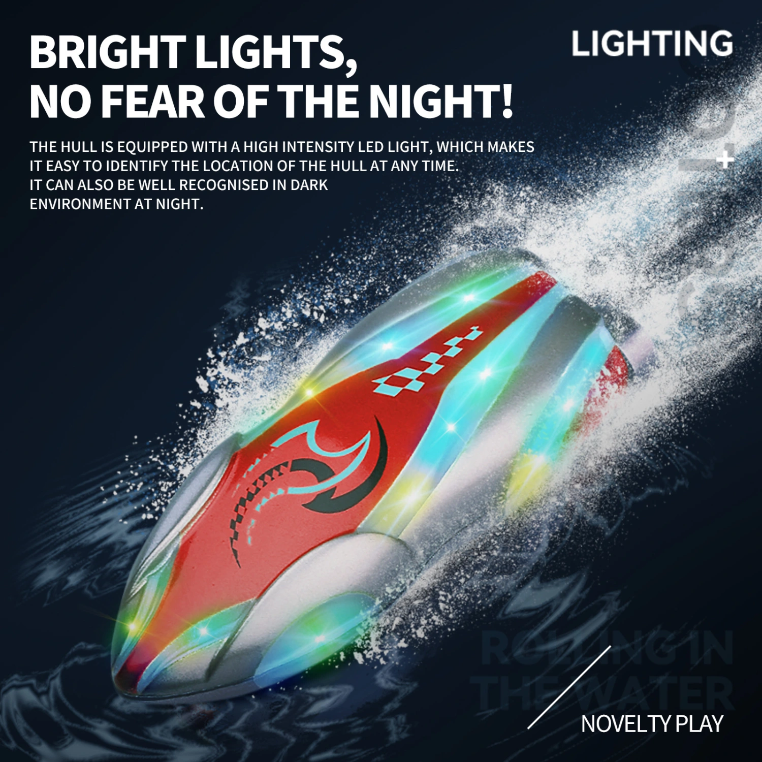 Remote Controlled Boat High-speed Speedboat Water Toy