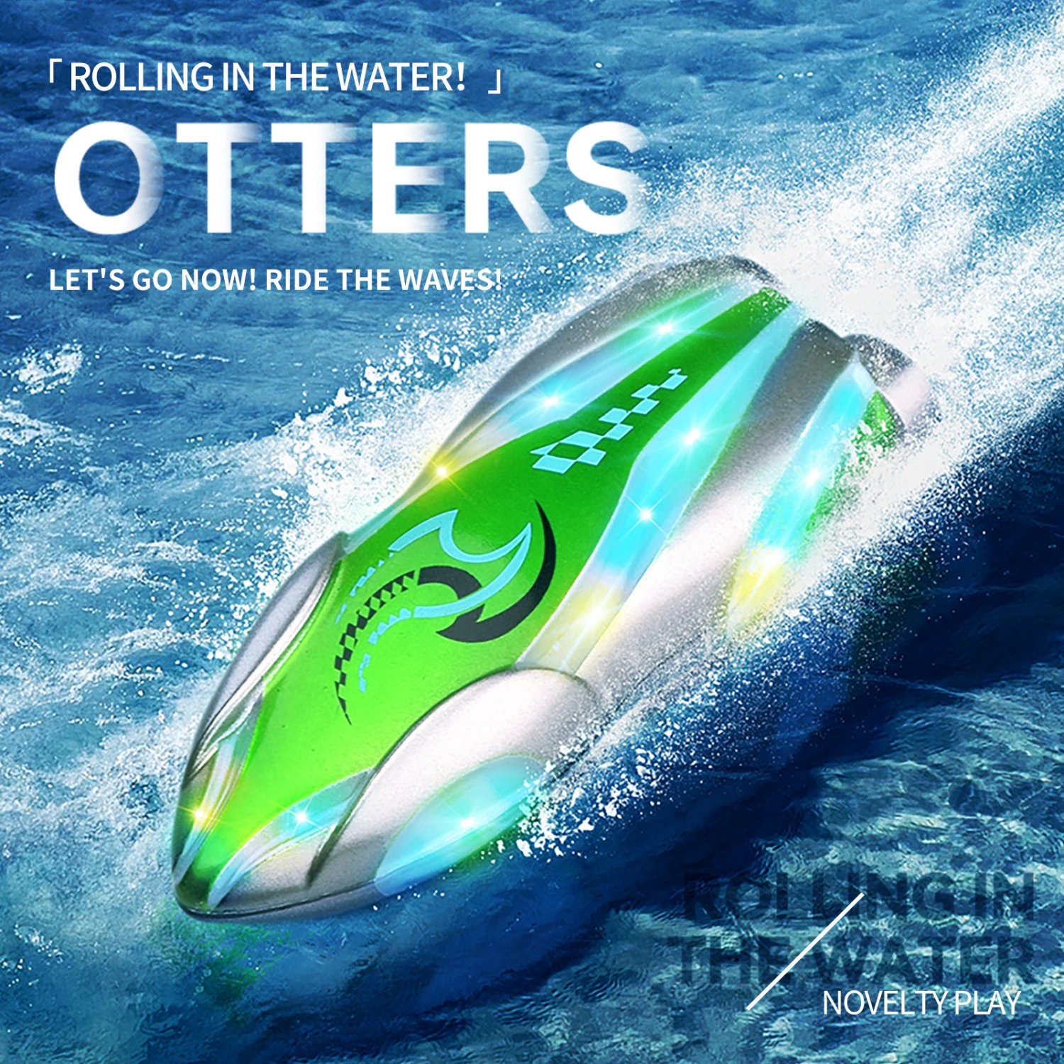 Remote Controlled Boat High-speed Speedboat Water Toy