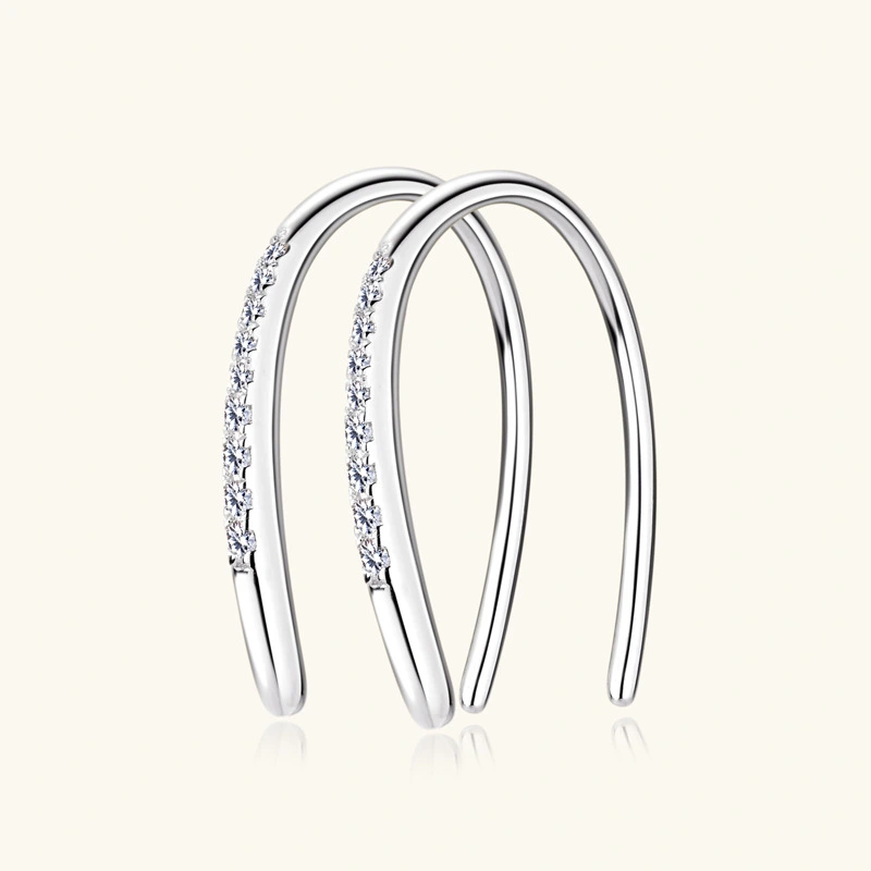 Fashion Diamond Earrings For Women S925 Sterling Silver Ear Hanging