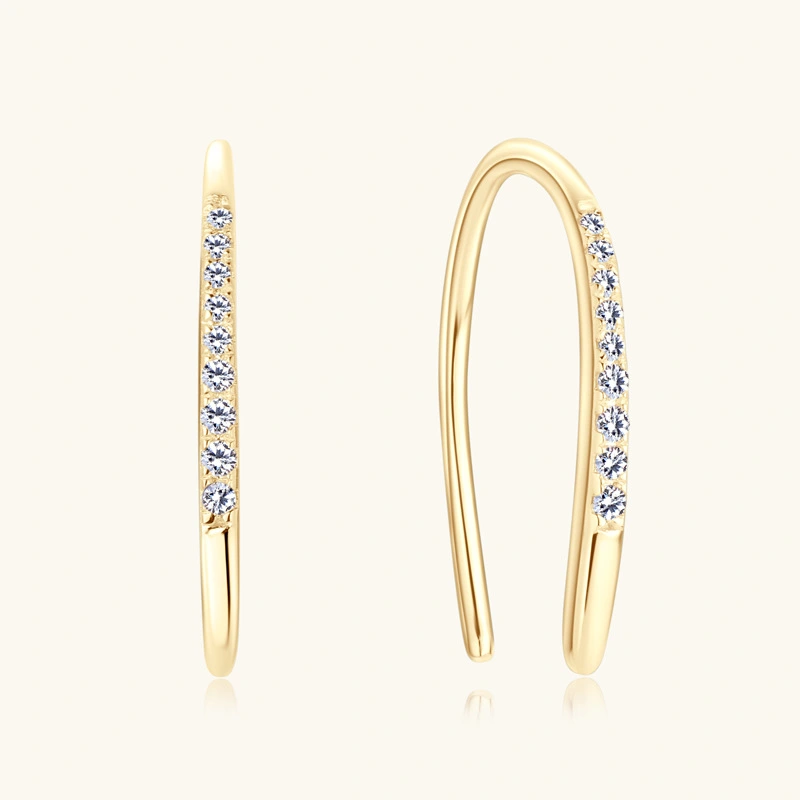 Fashion Diamond Earrings For Women S925 Sterling Silver Ear Hanging
