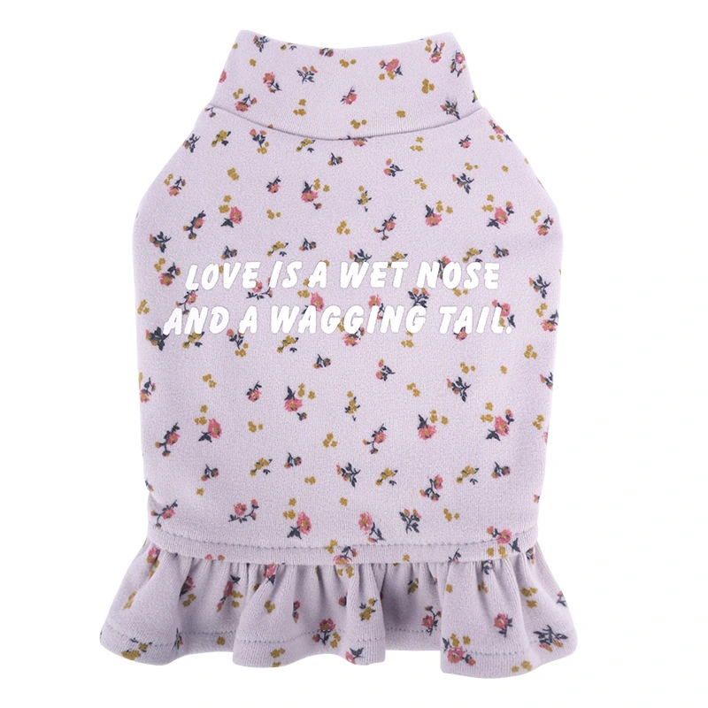 Pet Undershirt Teddy Bichon Thick Small Dog Outer Wear Floral Inner Wear Skirt