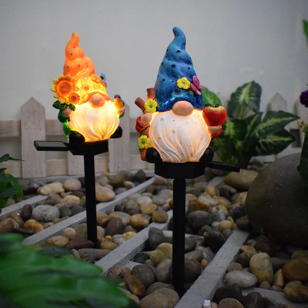 Solar Energy Cartoon Resin Ground Fine Outdoor Yard Lamp Garden Decoration