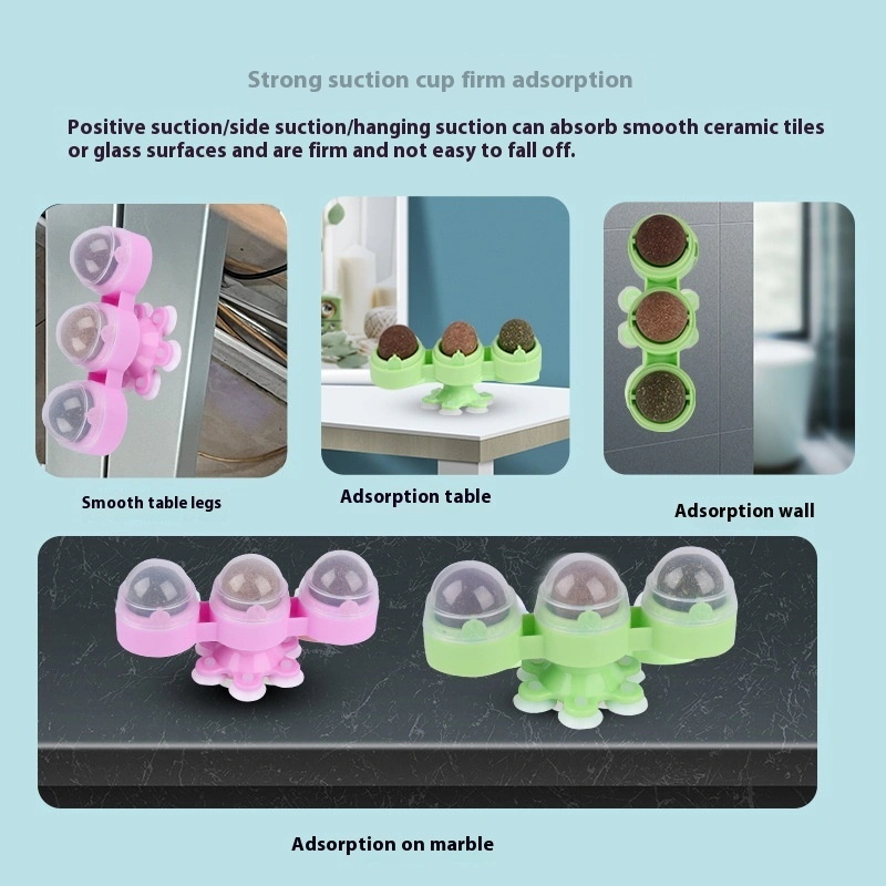 New Three-piece Catnip Ball Rotating Windmill