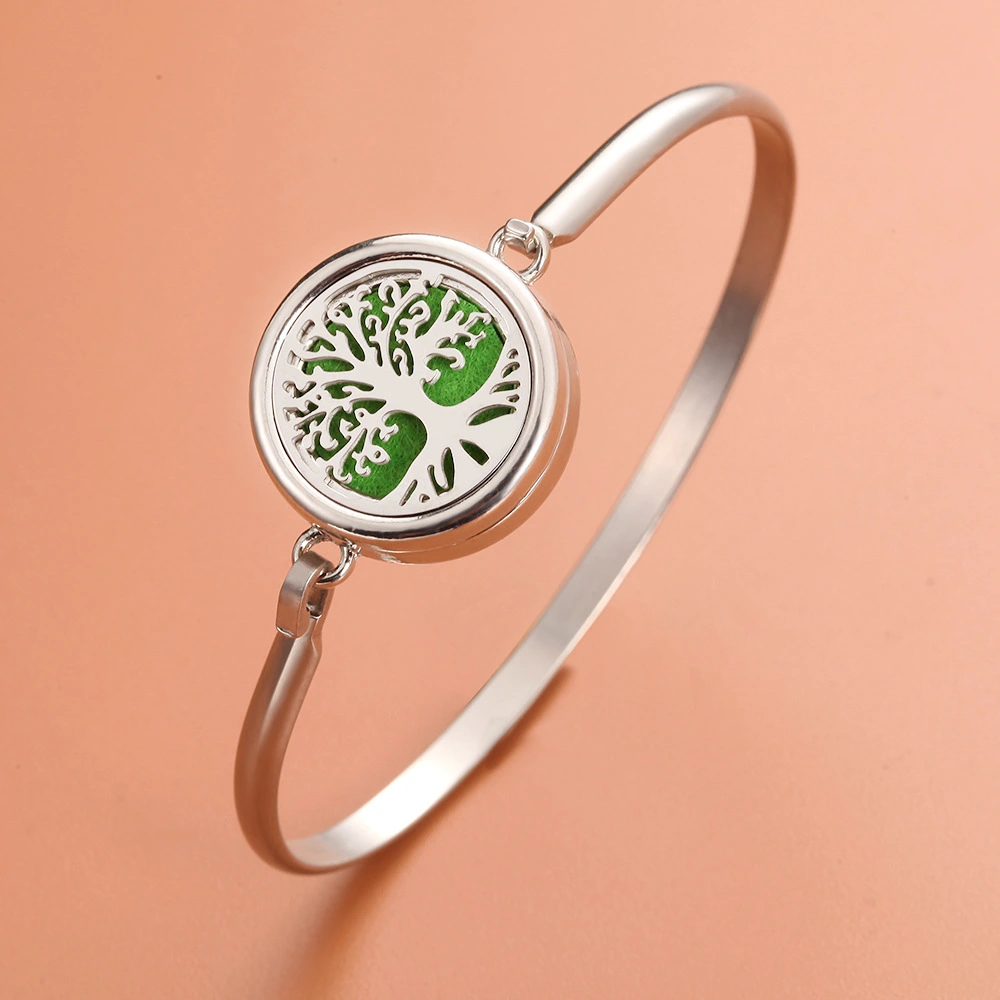 Aromatherapy Bracelet Thread Rotating Stainless Steel Bracelet