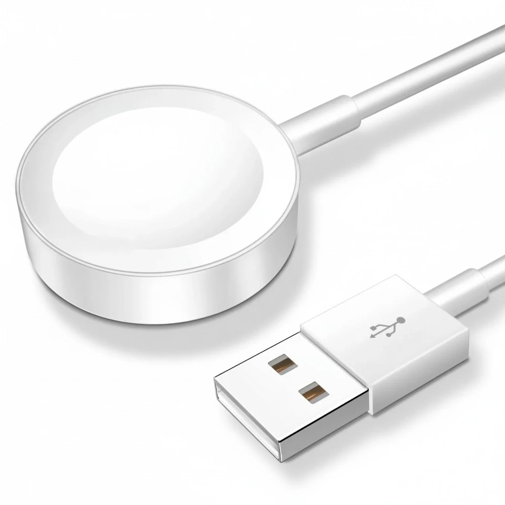 𝟐𝟎𝟐𝟓 𝐔𝐩𝐠𝐫𝐚𝐝𝐞𝐝 for Apple Watch Charger Magnetic Fast Charging Cable [Portable] Magnetic Wireless Charging Compatible with iWatch Series Ultra/9/8/7/6/SE/SE2/5/4/3/2-[1.6FT] White