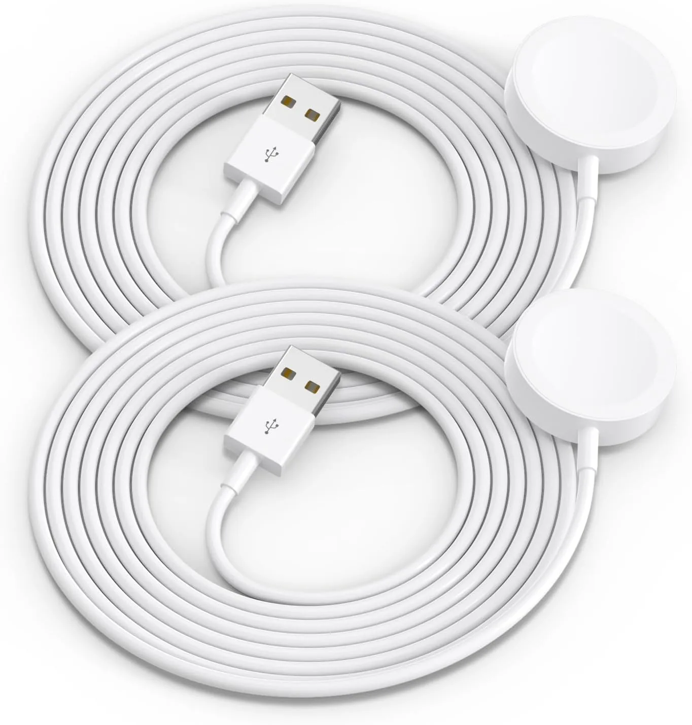 2Pack Upgraded for Apple Watch Charger USB Magnetic Wireless Fast iWatch Charger Portable Compatible with iWatch Ultra/Series 11/10/9/8/7/6/SE/SE2/5/4/3/2/1-[3.3FT]
