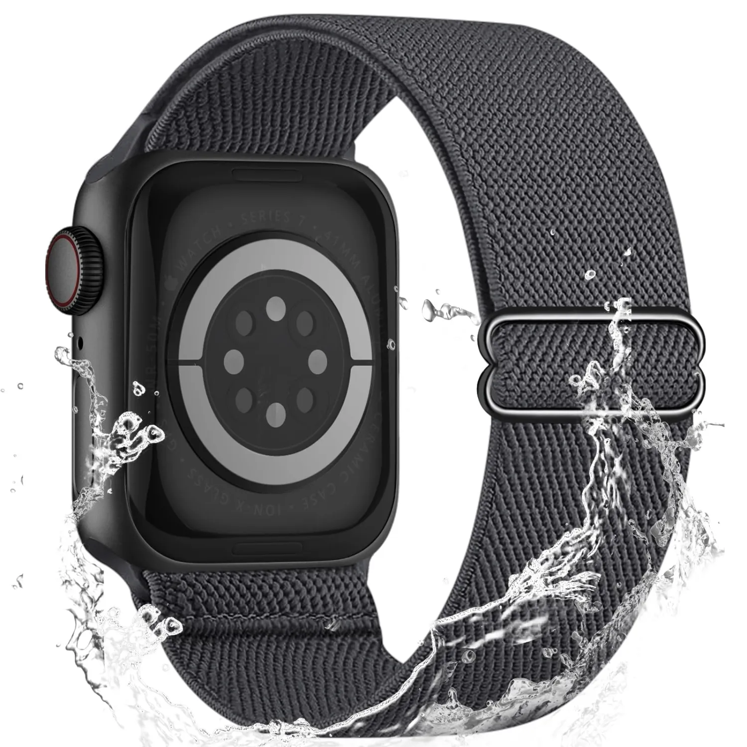 Stretchy Elastic Bands Compatible with Apple Watch Band 46mm 45mm 44mm 42mm 41mm 40mm 38mm 49mm Women Men, Water-Resistant Solo Loop Nylon Sport Straps for iWatch Series 11 10 9 8 7 6 5 4 3 SE Ultra