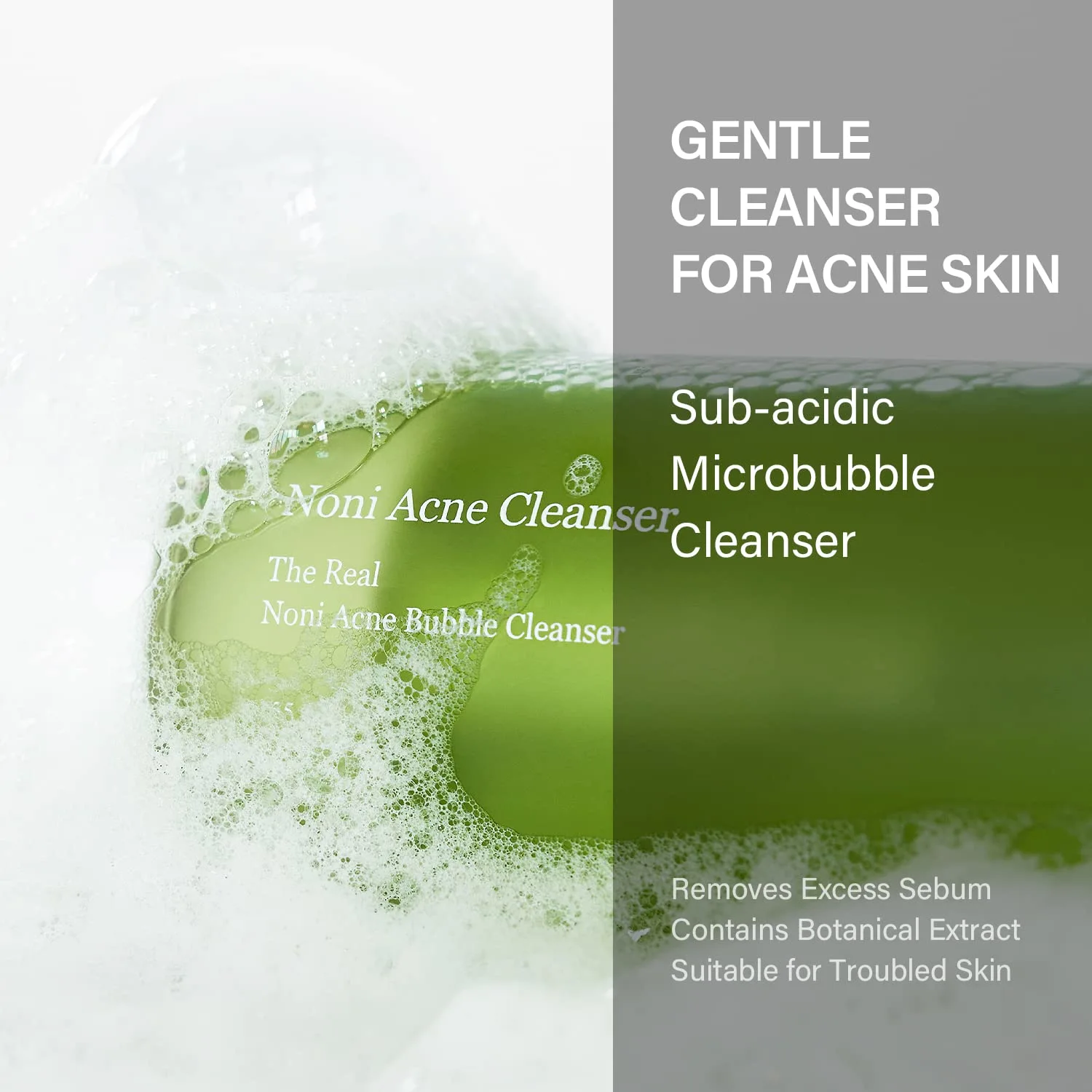 celimax Noni Bubble Cleanser | Mild Formula Face Wash for Sensitive to Oily Dry Combination Skin Calming, Soothing, Exfoliating, 155ml
