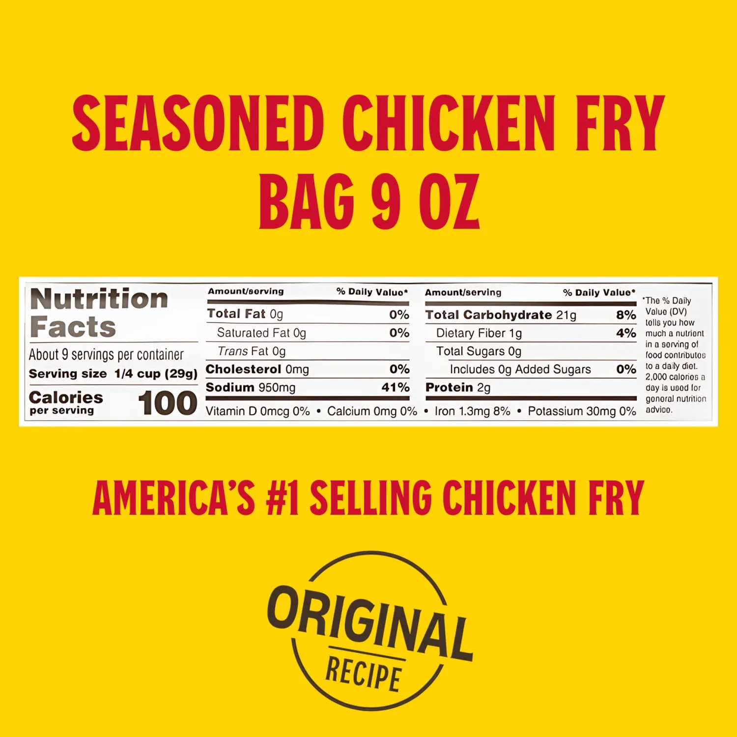 Louisiana Fish Fry Seasoned Chicken Fry Batter Mix 9 oz. (Pack of 2) - Crispy Southern Batter Mix for Fried Chicken - Delicious and Convenient Coating Filled with Cajun Flavor - Easy to Make Recipe - Just Add Water