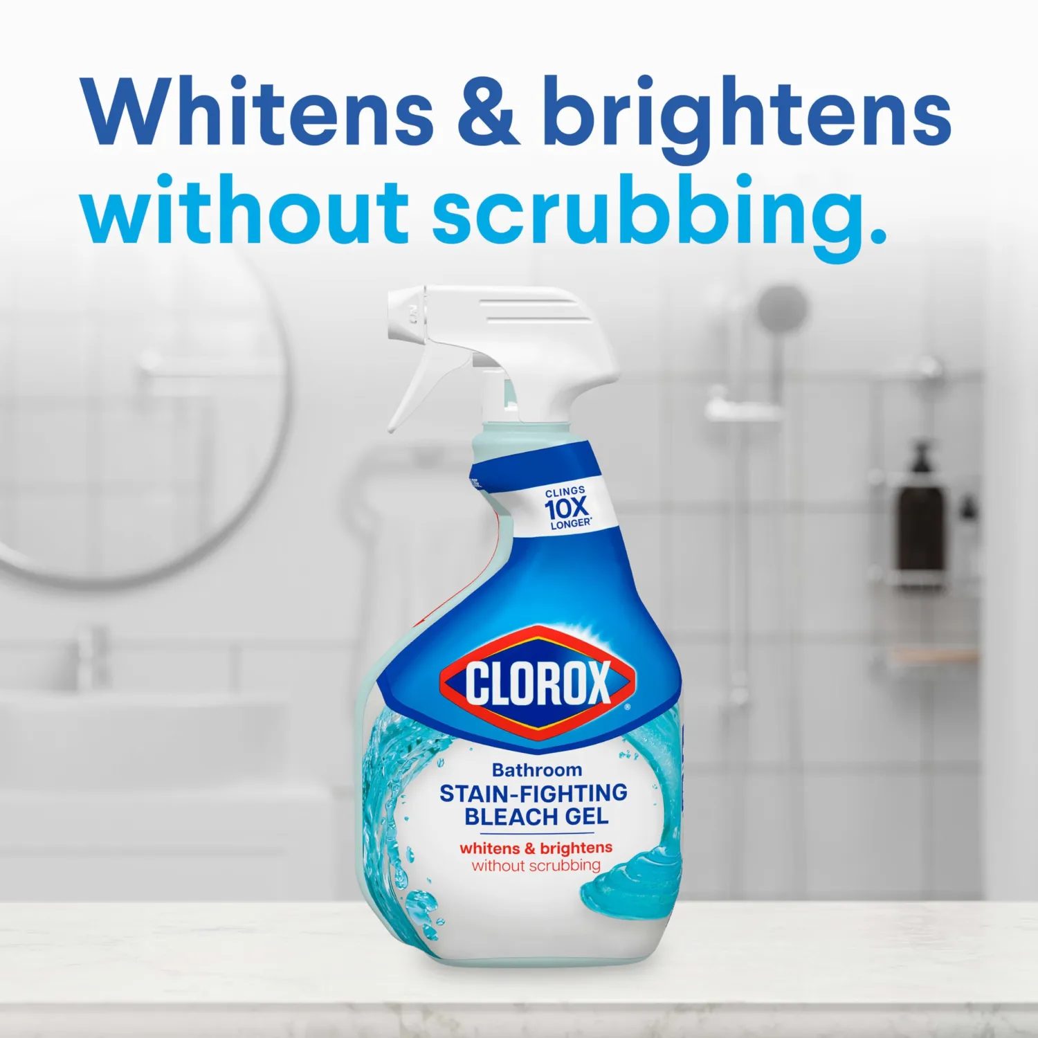 Clorox Bathroom Stain-Fighting Bleach Gel, 30 Fluid Ounces (Package May Vary)