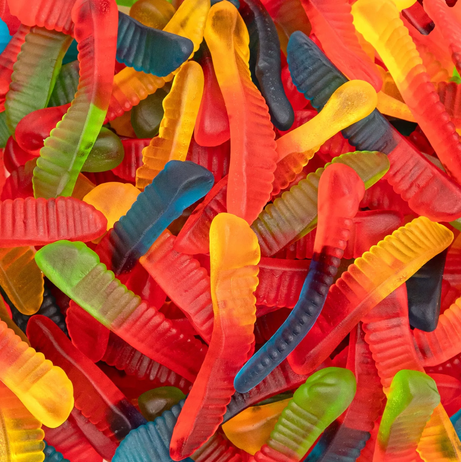 Gummy Worms | 2 Pound Bag | Gummy Candy Made with Real Fruit Juice | Halloween Candy in Assorted Fruit Flavors | Gummies for Buffets, Party Favors and Goody Bags