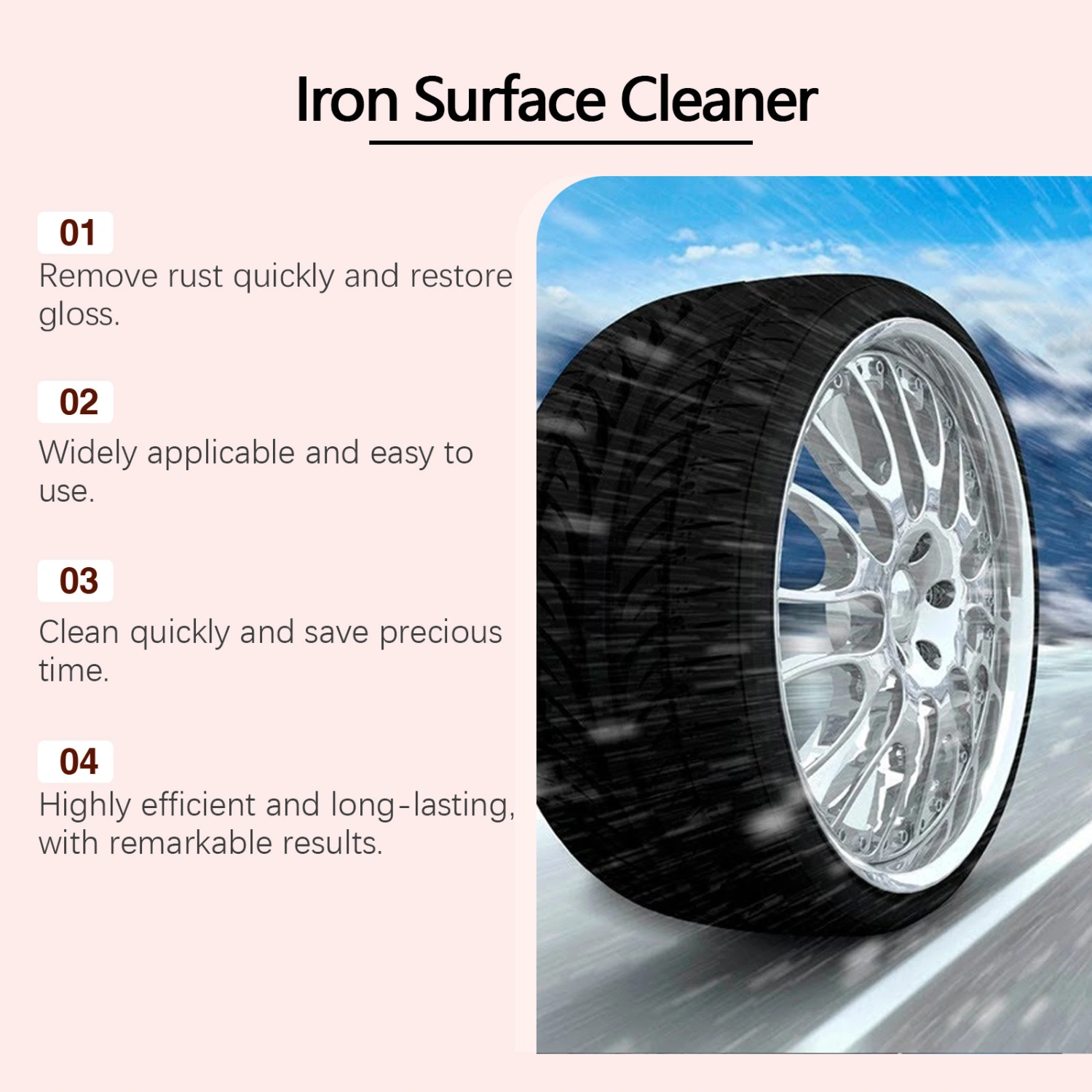 Car Wheel Hub Rust Removing Cleanser