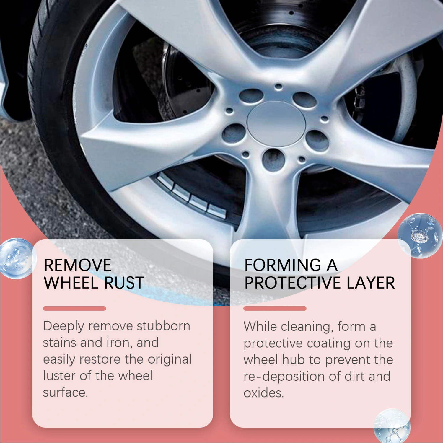 Car Wheel Hub Rust Removing Cleanser