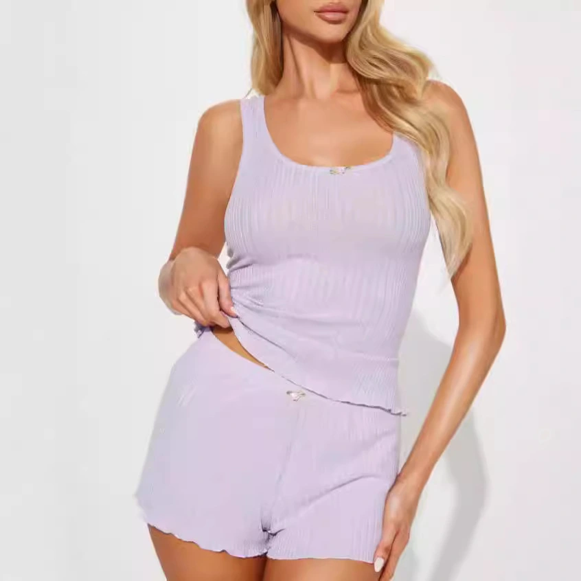 Solid Color Short Summer Casual Suit
